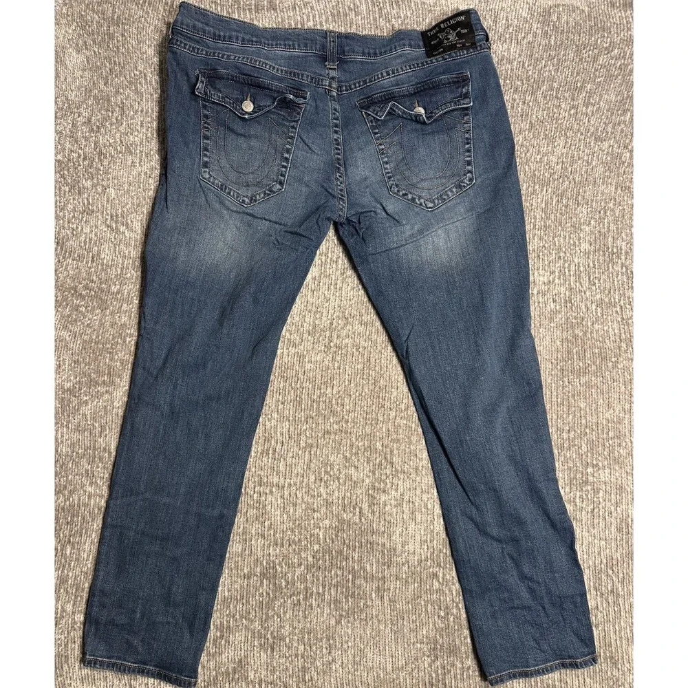 True Religion Mens Jeans Rocco Relaxed Skinny 42x32